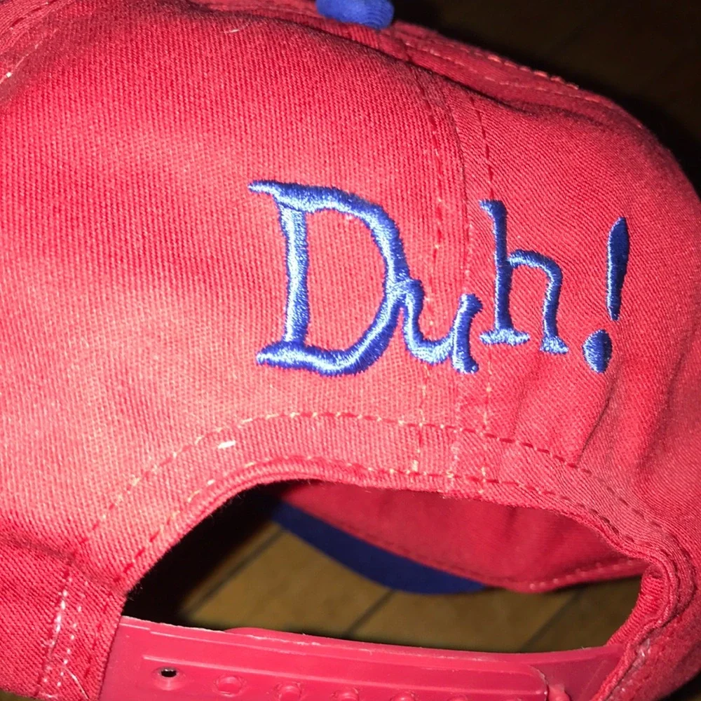Disney Red Donald Duck Embroidered Baseball Cap